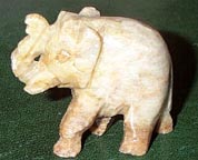 Small Soapstone Elephant